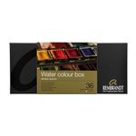 Rembrandt Professional Watercolour Metal Tin Set 36 Half Pans + 1 Brush General Selection (05838636)