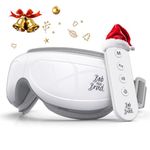 Bob and Brad Eye Massager for Migraines with Remote, Heat, Compression, Music, EyeOasis 2 Plus Heated Eye Massage Mask, Eye Care Device for Dry Eyes Relief, Improve Sleep, Gifts for Women Men