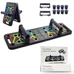 TWINZFIT Pushup Board, 15 in 1 Push Up Stand, Multi-Function Flex Board for Chest, Triceps, Shoulder, Back Muscles, Home Workout Gym Equipment, Multicolour Durable, Portable
