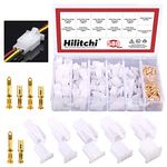 Hilitchi 580 Pcs 2.8mm 2 3 4 6 9 Pin Automotive Electrical Wire Connectors Pin Header Crimp Wire Terminals Assortment Kit Pin Plug Housing Pin Header Crimp Automotive Connectors