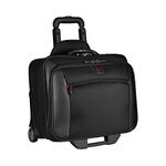 Wenger 600661 POTOMAC 17 Inch 2-Piece Business Wheeled Laptop Briefcase, Padded Laptop Compartment with Matching 15.4 Inch Laptop Case in Black {23 Litre}