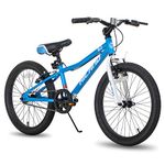 Hiland 20 Inch Kids Mountain Bike for Boys Girls, Single Speed Kids Bicycles with Dual V brakes, Blue