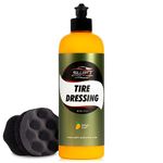 Swift Tire Dressing Combo w/Tire Applicator (16 Oz) – Long Lasting High-Gloss Tire Shine Gel w/No Sling | Restores Rubber, Plastic, & Vinyl | Water-Based w/UV Protection | Fast Cure Time!