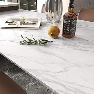 Stickyart 24"x160" Marble Counter Top Covers Peel and Stick Faux Marble Contact Paper Off White Granite Look Marble Effect Interior Film Vinyl Self Adhesive Granite Contact Paper for Cabinets Closet