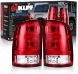 OKLPF Rear Brake Tail Light Compatible With 2007-2014 GMC Sierra 1500 2500HD 3500HD Replace 25958484 25958485,Replace Red Taillight Assembly,Included Bulbs and Harness,Driver and Passenger Side