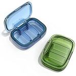 2 Pack 3 Compartment Small Pill Box