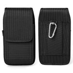 Nylon Mobile Phone Holster Belt Clip Case Holder Pouch for iPhone 14 Pro Max 14 Plus Samsung Galaxy S22 Ultra A03s A04s A13 A23 A33 A53 M23 M33 M13 OnePlus 10 Pro Motorola E20 E30 Moto G62 G82