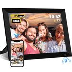 𝟯𝟮𝗚𝗕 WiFi Digital Photo Frame,10.1 Inch Digital Picture Frame,HD IPS LCD Touchscreen,Motion Sensor,Auto-Rotate,Quick and Easy Share Photos or Videos via The Frameo App,The Best Choice for Gifting