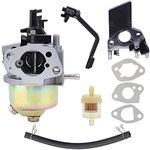 ZAMDOE Carburetor Replacement for Honda GX120 GX160 GX168 GX200 5.5Hp 6.5Hp 168F 163cc 196cc Engine & Power Equipment 3000 3500 4000 Watt 6.5Hp Gas Generator, with Gaskets Fuel Line