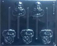 Small Santa/Father Christmas Chocolate Lollipop Mould