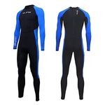 Full Body Dive Wetsuit Sports Skins Lycra Rash Guard for Men Women, UV Protection Long Sleeve One Piece Swimwear for Snorkeling Surfing Scuba Diving Swimming Kayaking Sailing Canoeing (M)