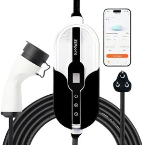 Zevpoint 3.6kW Portable EV Car Charger with Smart App | Wall Bracket + Bag | Adjustable Power, 6m TPU Cable, 16A | LED Screen | IP66 | 10+ Advanced Safety Features | Upto 5-yr Warranty | (Aveo 3.6+)