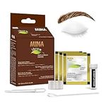 MINA ibrow Henna Semi Permanent Tint Kit For Professional Tinting & Coloring, Covers Gray Hair, Stays up to 6 Weeks-Regular Kit (30 Applications) (Medium Brown)