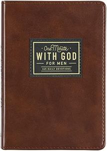 One Minute with God for Men 365 Devotions, Brown Faux Leather Flexcover