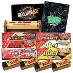 Rolling Ace Sweet Tooth Bundle - 13 Items Juicy Jays Flavoured Papers Bundle. Raw Rolling Machine, 6 Juicy Jay's Flavours, RAW Tips, Smelly Proof Bag, Scoop Card