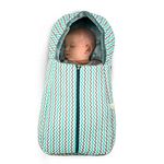 Baybee 3 in 1 Cotton Baby Bed Cum Carry Bed, Printed Baby Sleeping Bag-Baby Bed-Infant Portable Bassinet-Nest for Co-Sleeping Baby Bedding for New Born 0-6 Months Boy Girl (Green)