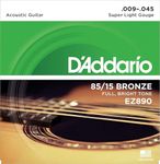 DAddario EZ890 Bronze Superlight Acoustic Guitar Strings