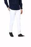 HALOGEN Men's Slim-Fit Pure White Denim Jeans (46)