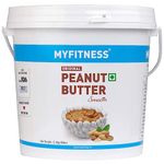 MYFITNESS Original Classic Peanut Butter Smooth 2.5kg | 21g Protein to Boost Energy | Tasty & Healthy Nut Butter Spread | Vegan | Cholesterol Free, Gluten Free | Zero Trans Fat | Peanut Butter Creamy