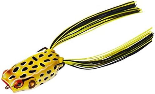 Booyah Pad Crasher Topwater Bass Fishing Hollow Body Frog Lure with Weedless Hooks, Swamp Frog, Poppin' Pad Crasher, One Size (BYPPC3900)