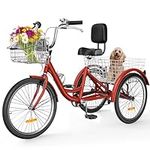 YITAHOME Tricycle, 26 Inch 3 Wheel 