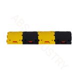 ABS INDUSTRY Safety Speed Breaker 50mm PVC Road Hump Pack of 1 Meter (2 Black and 2 Yellow Breakers)