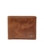 Fossil Men's International Combination Wallet, Ryan-Dark Brown, One Size