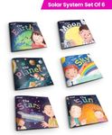 Jolly Kids The Solar System Books Set of 6| The Earth, The Moon, The Planet, The Sky, The Starts, The Sun| Part of: Knowledge Encyclopedia For Children Ages 4-10 Years