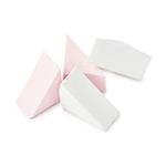 Manicare Cosmetic Wedges, Pack Of 4 Triangle Sponges, Latex Free, Blending Sponges For Liquid, Cream And Powder Makeup, Foundation, Smooth Flawless Application, Beauty Accessory Tool, Makeup Artist