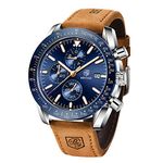 BENYAR - Stylish Wrist Watch for Men, Genuine Silicone Strap Watches, Perfect Quartz Movement, Waterproof and Scratch Resistant, Analog Chronograph Quartz Business Watches