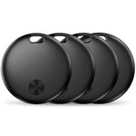 Smart Tracker Tag Item Finder 4Pack, Compatible with Apple Find My APP (iOS Only), IP67 Waterproof, Replaceable Battery, Suitable for Luggage, Bags, Wallets, Backpacks, Keys