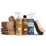 Chemical Guys Complete Leather Cleaner and Conditioner Detailing Kit with Total Interior, for Cars, Home, Office, and More (Works on Natural, Faux Leather and More) 9 Items - HOL412