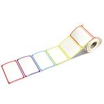 300pcs 6 Colors Plain Name tag Labels with Perforated Line for School Office Home (3.5"x2.2" Each) …