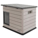 Lifetime Deluxe Dog House, Weather Protected with Adjustable Vents, Ideal Shelter for Medium to Large Dogs