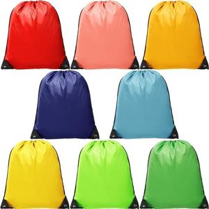 BRAMBLE 8 Sacs à Cordon, 8 Couleurs (43x34cm) - Coins Renforcés - Tissu Polyester Résistant - Sport, Gym, École, Piscine, Plage pour Enfants & Adultes