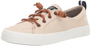 Sperry Women's Crest Vibe Sneaker, Linen/Oat, 8 M US