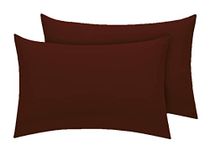 Comfy Nights Pollycotton Pair Of Pillow cases - Chocolate