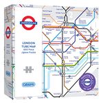 London Underground Tube Map 1000 Piece Jigsaw Puzzle | TFL | Made in the UK | Sustainable London Underground Jigsaw | Jigsaw for adults | Gibsons Games