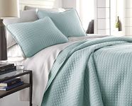 Southshore Fine Living, Inc. Vilano Springs, Premium Quality, Soft, Wrinkle, Fade, & Stain Resistant, Easy Care, Oversized Quilt Cover Set with 1 Quilt Set and 2 Shams, King/California King, Sky Blue