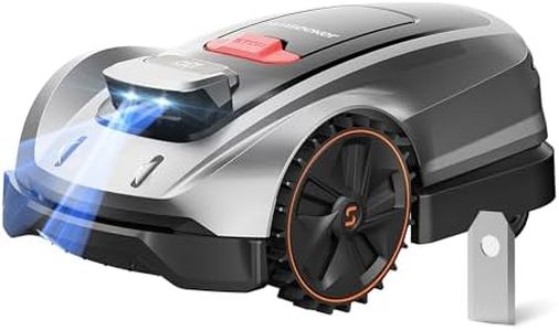 Sunseeker X3 Plus Robot Lawn Mower, Wire-Free Robotic Mower for 0.3 Acre, RTK + Vision AI Navigation, Vision AI Obstacle Avoidance, Ride-on-Edge Cutting, App Control.Multi-Zone Management