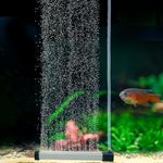 hygger Aquarium Bubble Strip, Nano Air Bubble Curtain Wall Aquarium Air Stone Kit, Quiet High Dissolved Oxygen Diffuser Fish Tank Bubbler Decorations for Freshwater Saltwater (5.9 Inch)