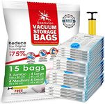 Vacuum Storage Bags - Pack of 15 (3