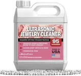 Maplefield Ultrasonic Jewelry Cleaner Solution - 16 oz Concentrated Bottle - Compatible with Diamond, Gold, Silver, and Gemstone Cleaning in Ultrasonic Machines - High-Efficiency Formula