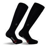 Travelsox Adult Compression Socks, Medium, Black TSC1000HC