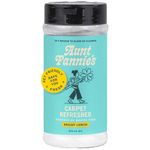 Aunt Fannie's Carpet Refresher & Deodorizer Powder, Multi-Purpose Carpet, Rug, and Upholstery Odor Eliminator for Homes with Cats and Dogs, Bright Lemon Scent, 16 Oz (Pack of 1), Packaging May Vary