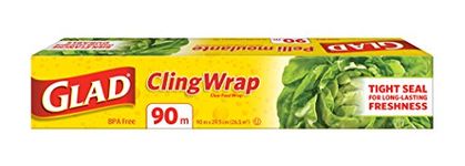 Glad ClingWrap Plastic Wrap, 90 Metre Roll, Made in Canada of Global Components