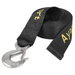 Ayaport Boat Winch Strap with Hook 2” x 20’ 6600lbs Breaking Strength Boat Trailer Strap Replacement for Marine Boat ATV Fishing Boat (Stainless-Steel Hook)