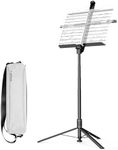 KraftGeek 66" Foldable Music Stand for Sheet Music with Carrying Case