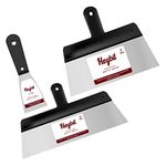 Upon Stainless Steel Putty Knife Set | Pack of 3(2" 8" and 16") Putty Scraper Tool for Drywall Finishing, Plaster Scraping, Decals, Wallpaper, Mixing, Cutting & Other Uses