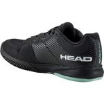 HEAD Revolt Court Mens Tennis Shoes, Black/Teal, 11 UK